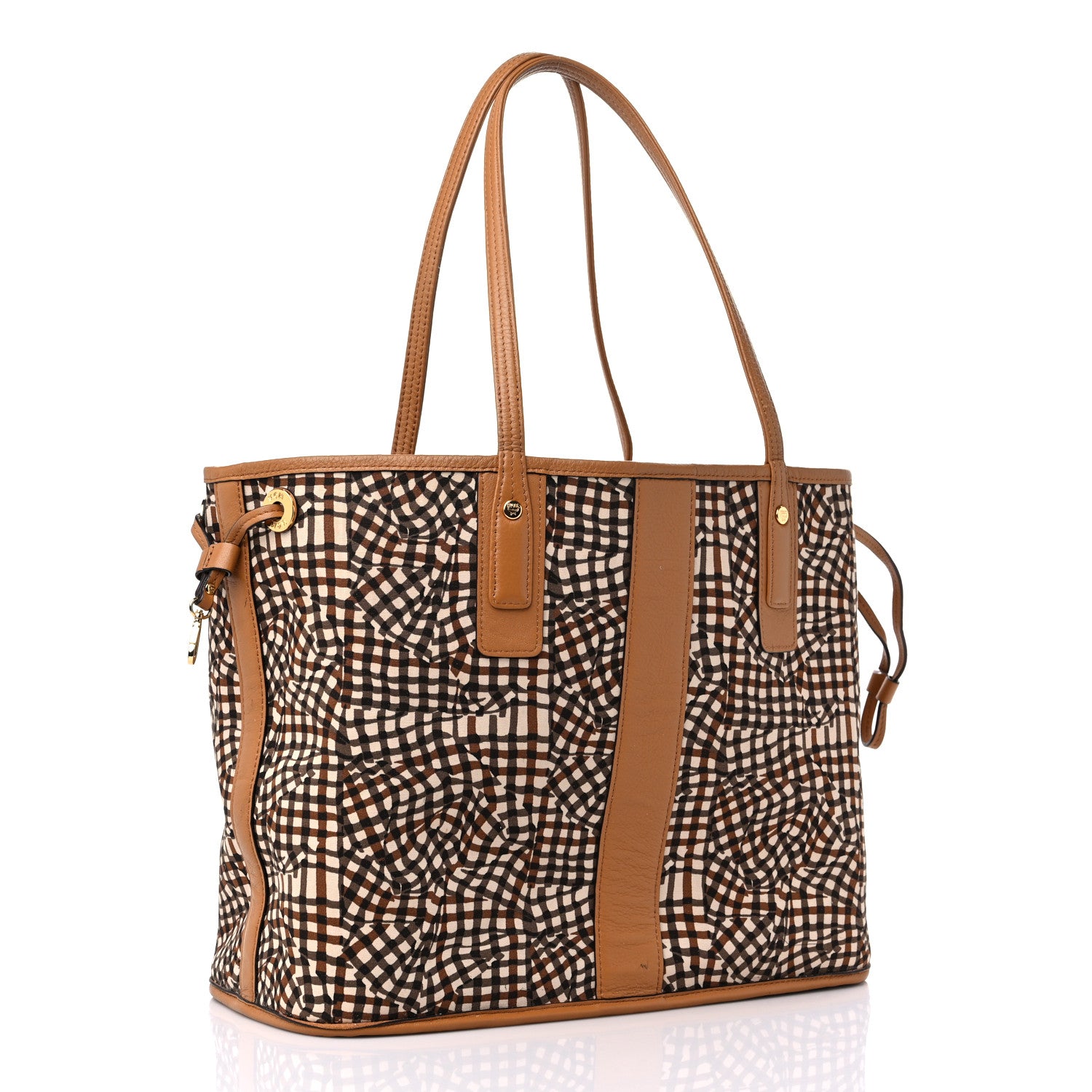 MCM Visetos Medium Liz Reversible Shopper Tote Cognac 10 of 13