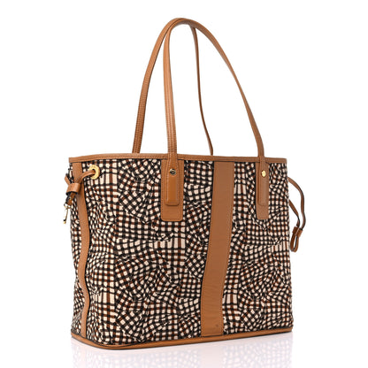 MCM Visetos Medium Liz Reversible Shopper Tote Cognac 10 of 13