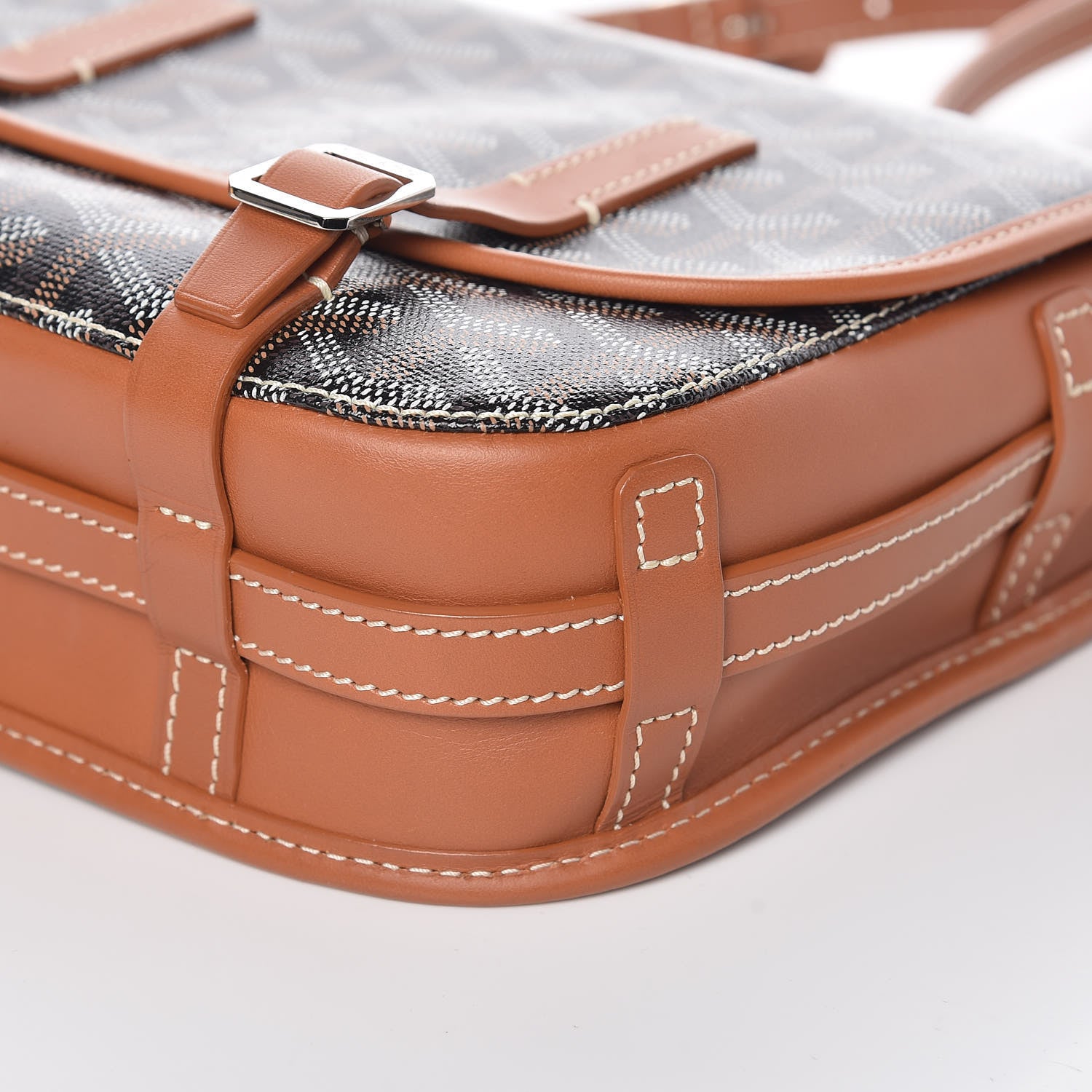 Goyard Goyardine Belvedere PM Messenger Bag Black Gold 9 of 9