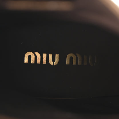 Miu Miu Vitello Fume Moto Booties 38.5 Bruciato 8 of 10