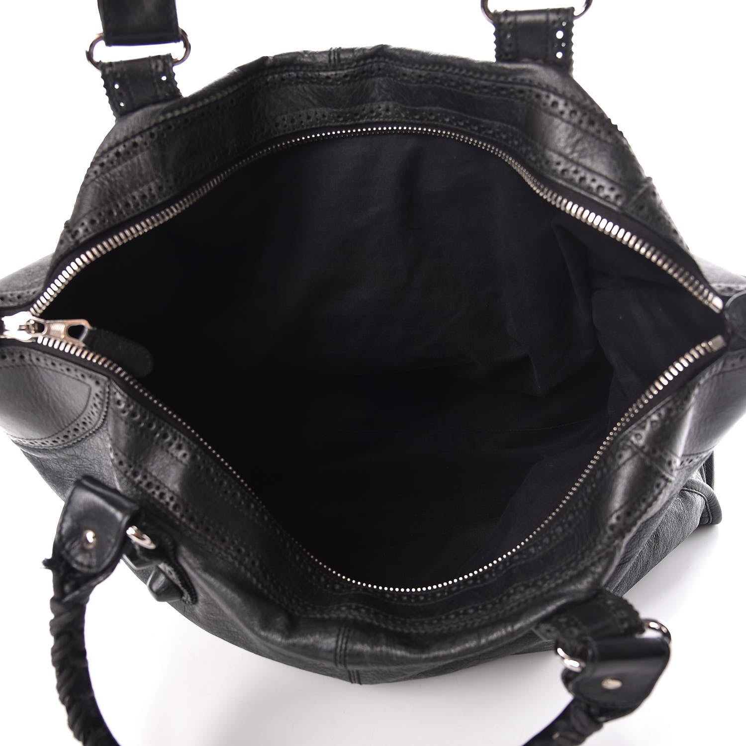 Balenciaga Agneau Giant Brogues Hardware Weekender Black 5 of 20