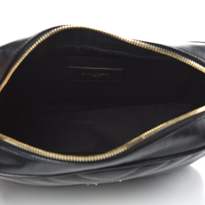 Saint Laurent Calfskin Matelasse Monogram Lou Camera Bag Black 5 of 8