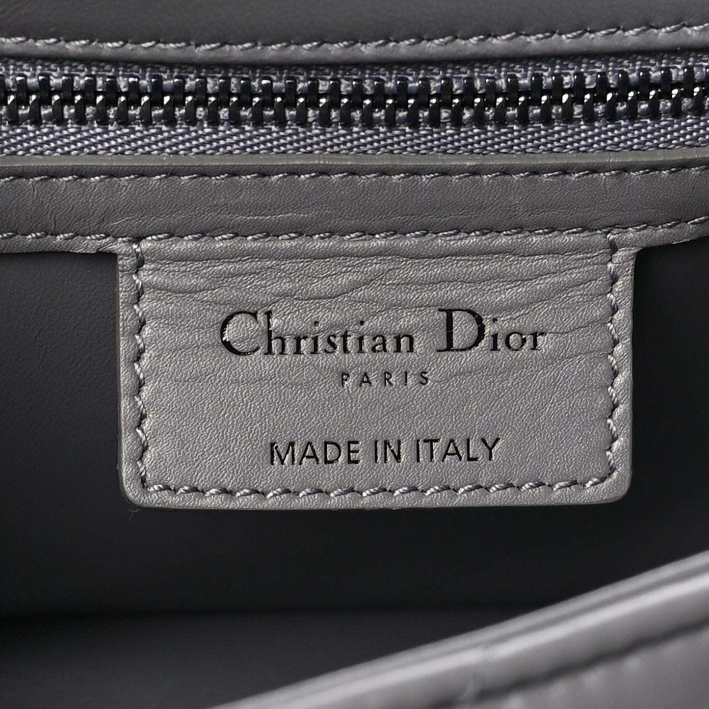 Calfskin Macrocannage Medium Caro Bag Iron Grey