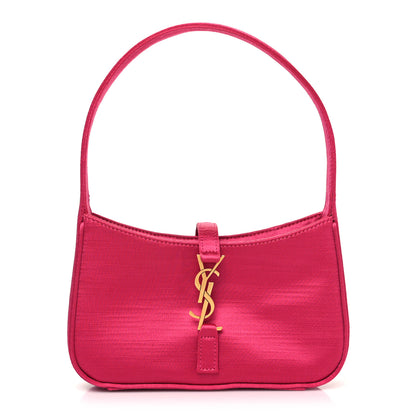Saint Laurent Satin Le 5 A 7 Mini Hobo Guava Pink 1 of 13