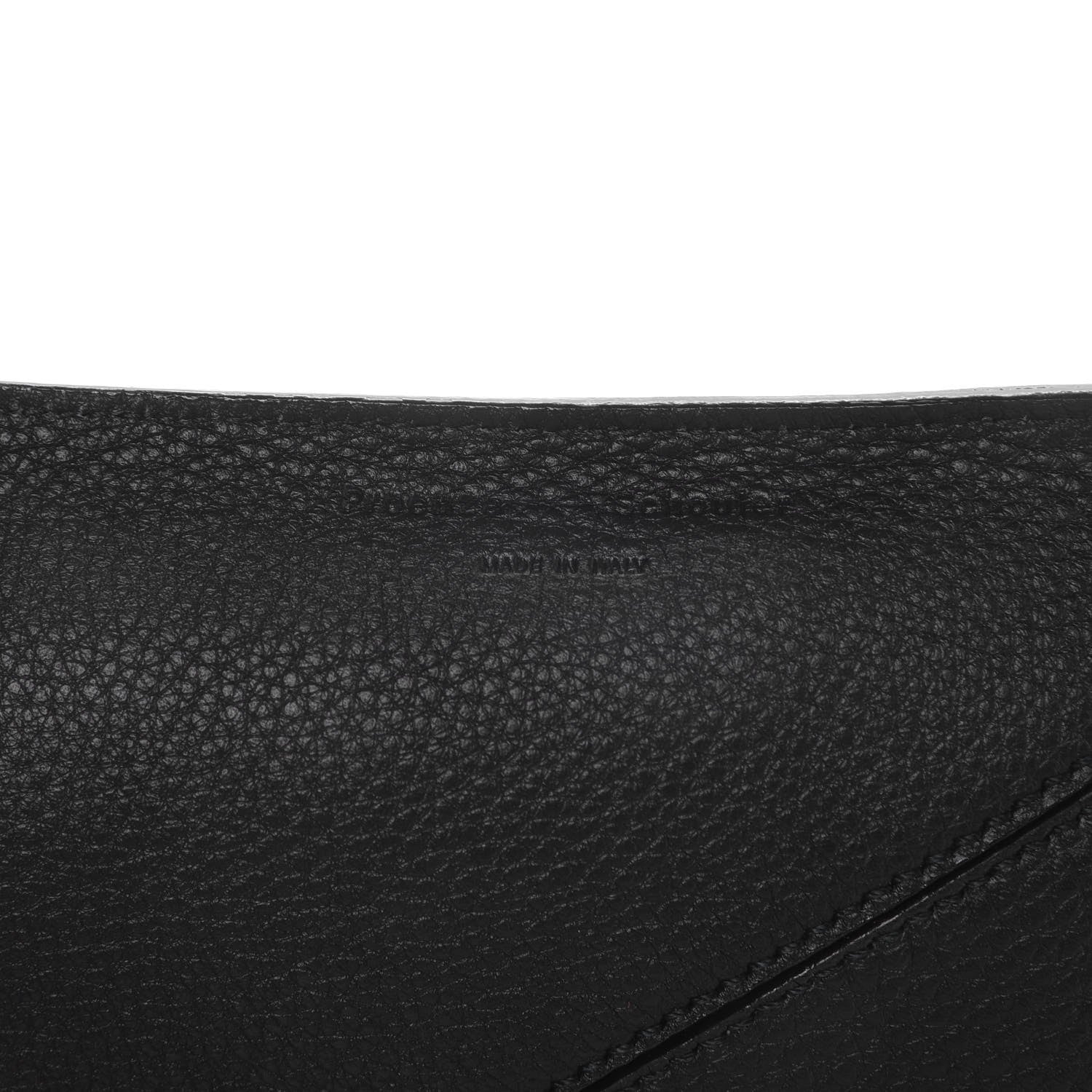 Proenza Schouler Pebble Calfskin Zip Pouch Black 6 of 8