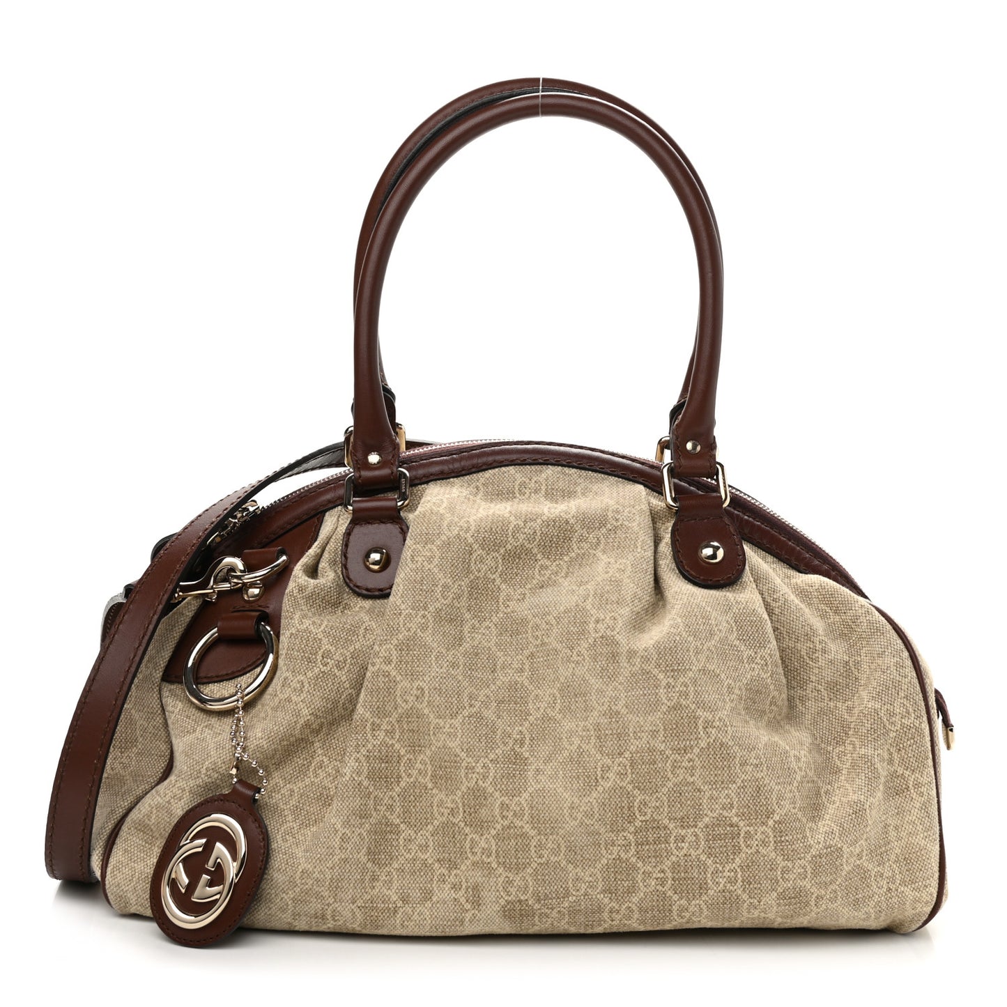 Monogram Cabinato Medium Sukey Boston Brown