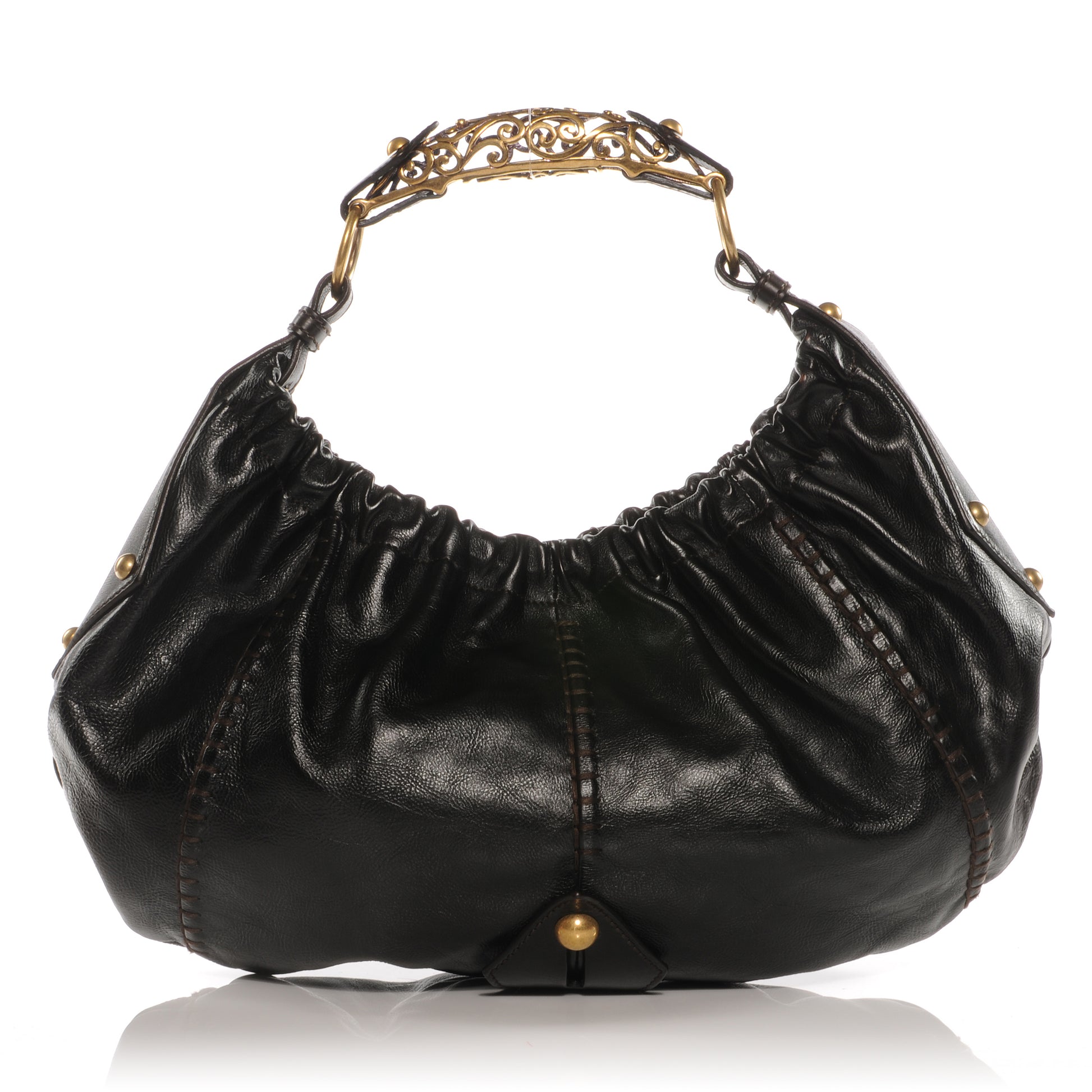Saint Laurent Leather Vincennes Mombasa Hobo Bag Brown 1 of 6