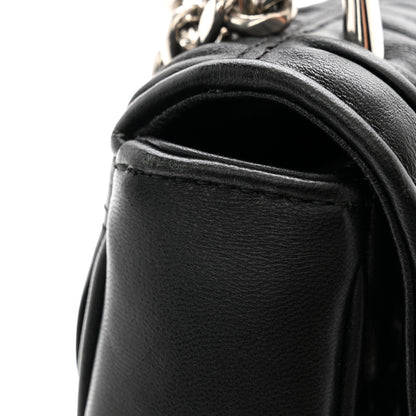 Prada Nappa Gaufre Small Chain Flap Shoulder Bag Black 9 of 9