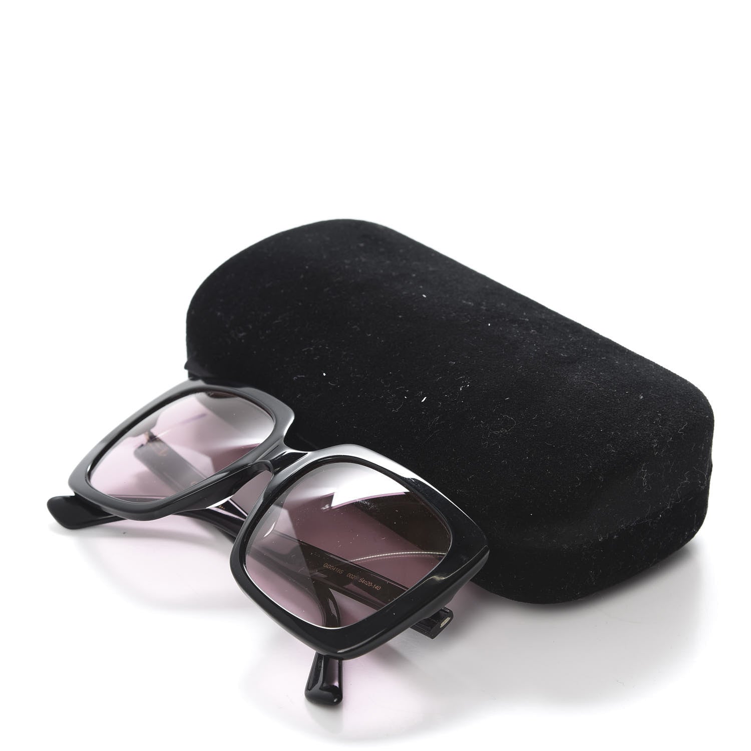 Gucci Crystal Square Frame GG Sunglasses GG0418S Black Pink 8 of 8