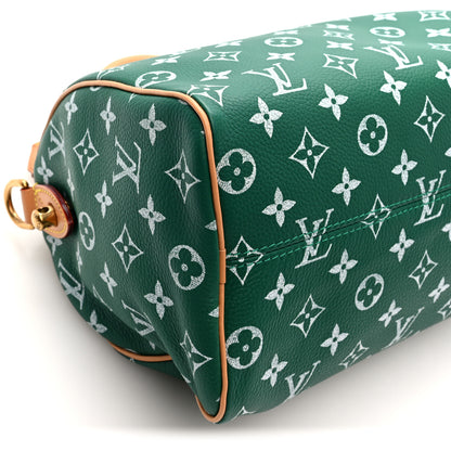 Louis Vuitton Calfskin Monogram Speedy P9 Bandouliere 25 Green 9 of 10