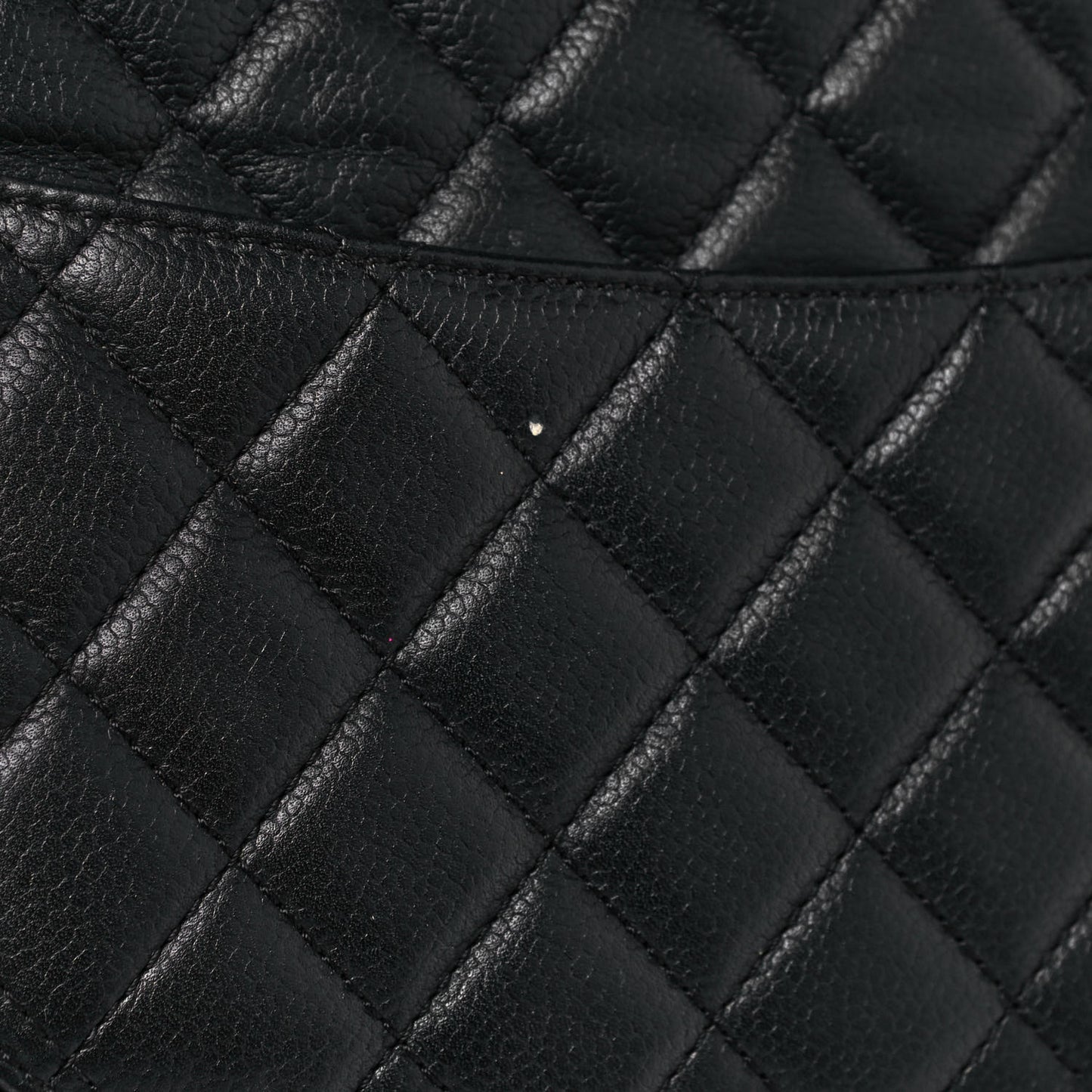 Caviar Quilted Urban Companion Shopping Tote Black