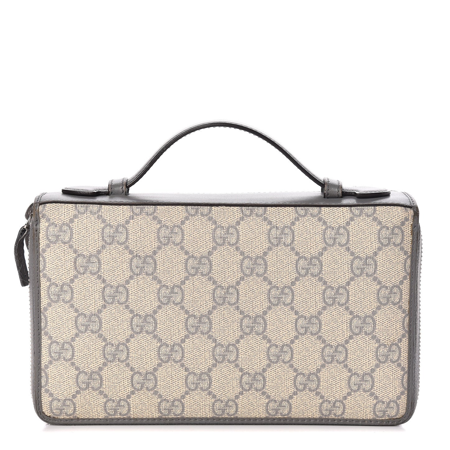 GG Supreme Monogram Travel Document Case Ecru Grigio