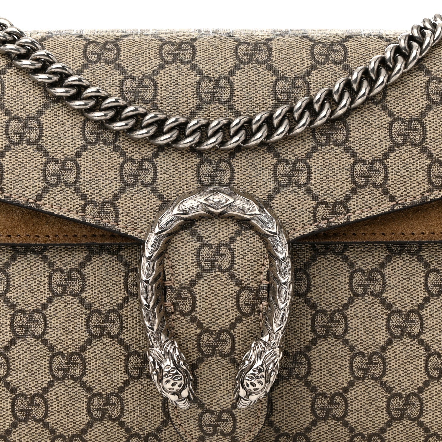 Gucci GG Supreme Monogram Small Dionysus Shoulder Bag Taupe 8 of 16