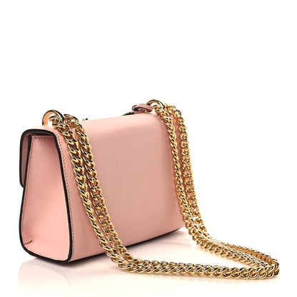 Gucci Calfskin Crystal Star Embroidered Small Padlock Shoulder Bag Perfect Pink Multicolor 2 of 7