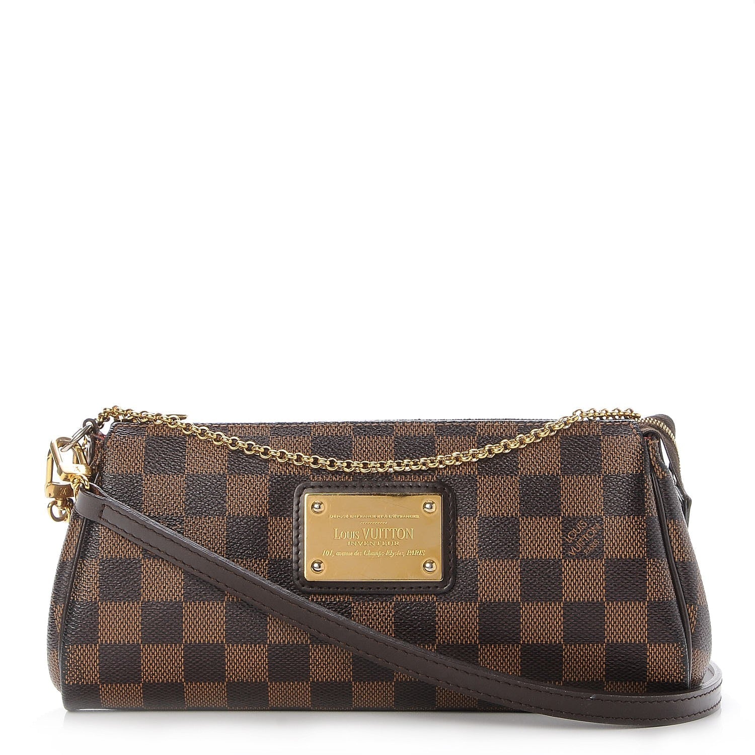 Louis Vuitton Damier Ebene Eva Clutch 1 of 7