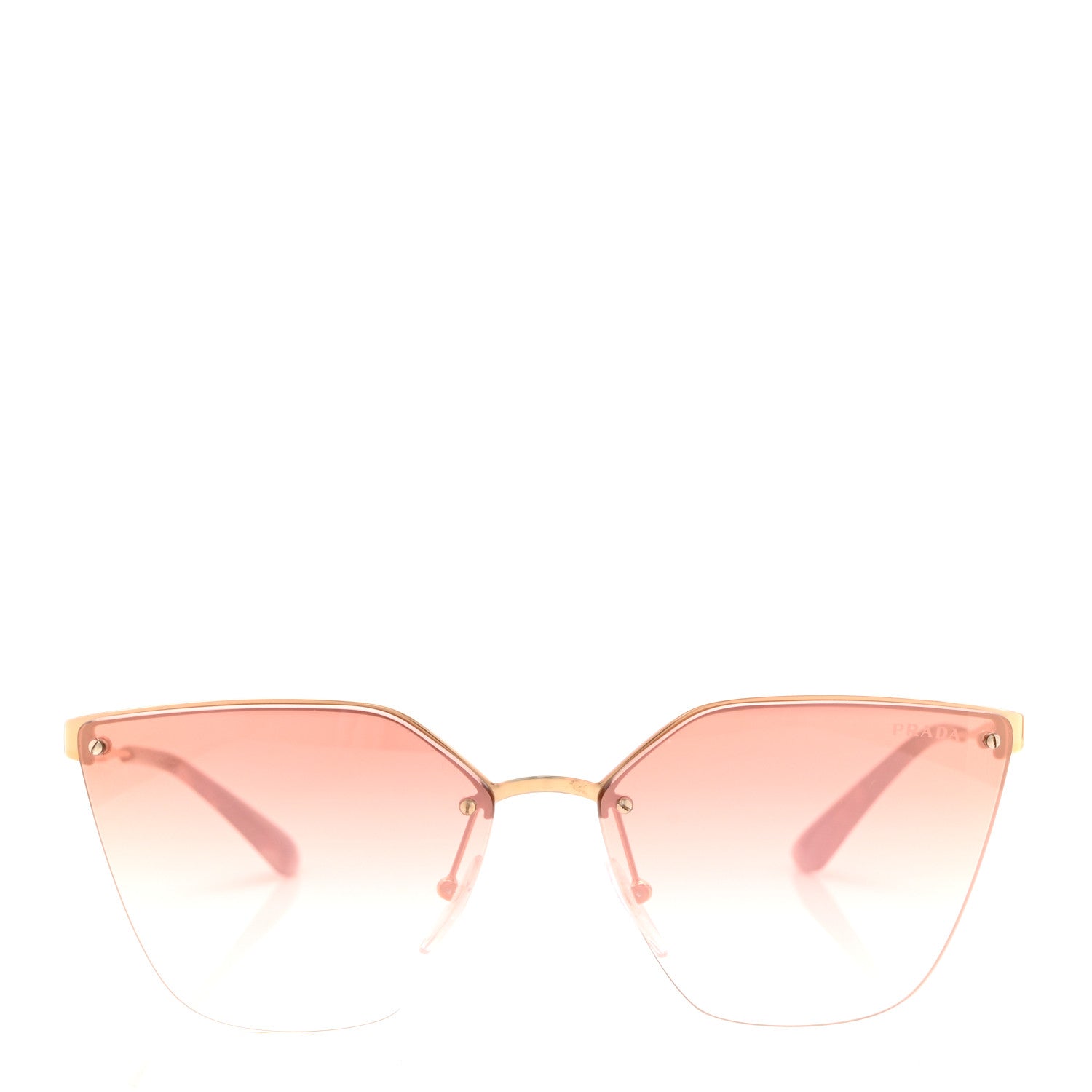 Prada Cinema Cat Eye Sunglasses SPR 68T Pink Gold 2 of 8