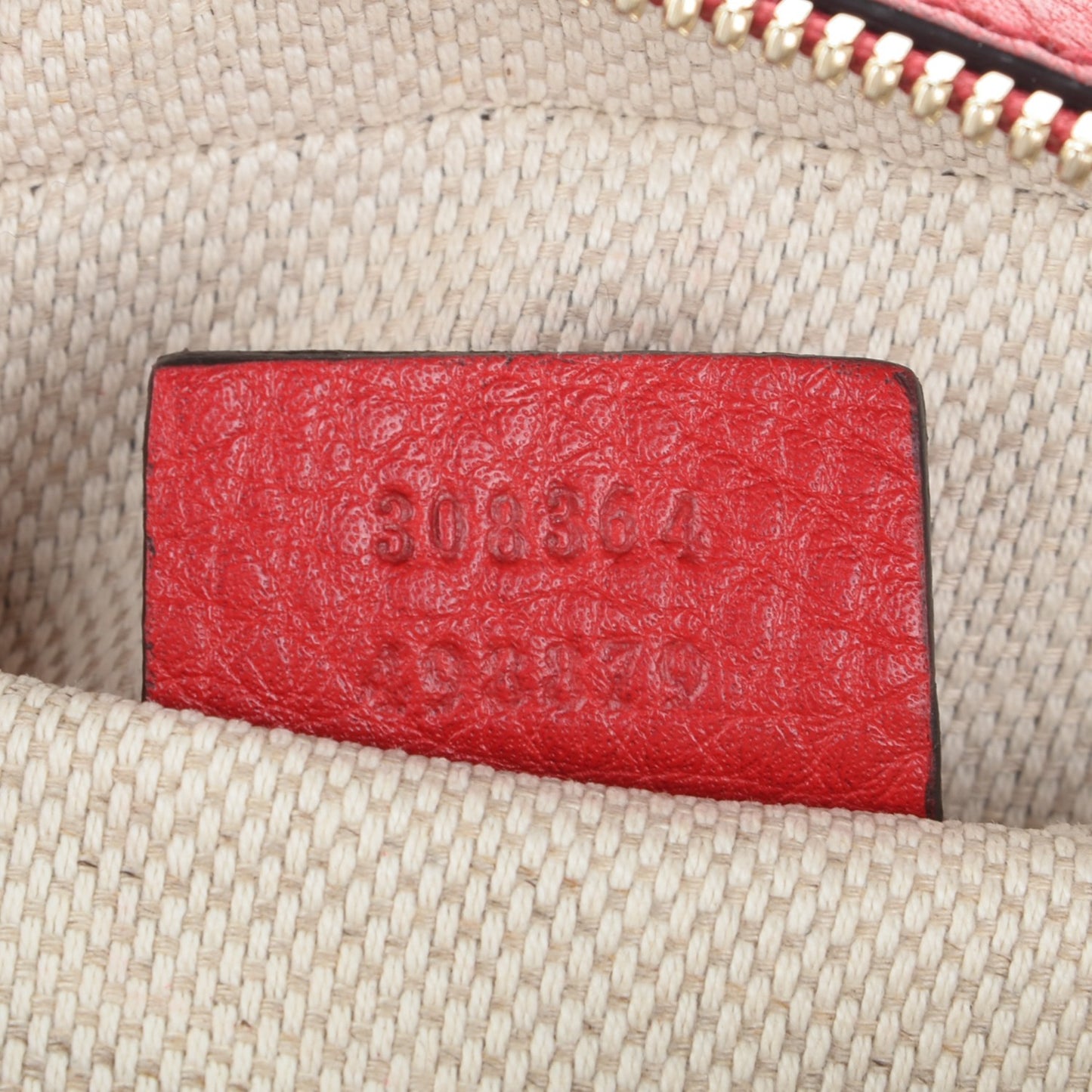 Pebbled Calfskin Small Soho Disco Bag Tabasco Red