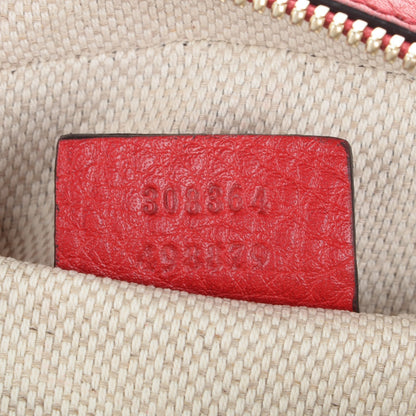 Gucci Pebbled Calfskin Small Soho Disco Bag Tabasco Red 7 of 7