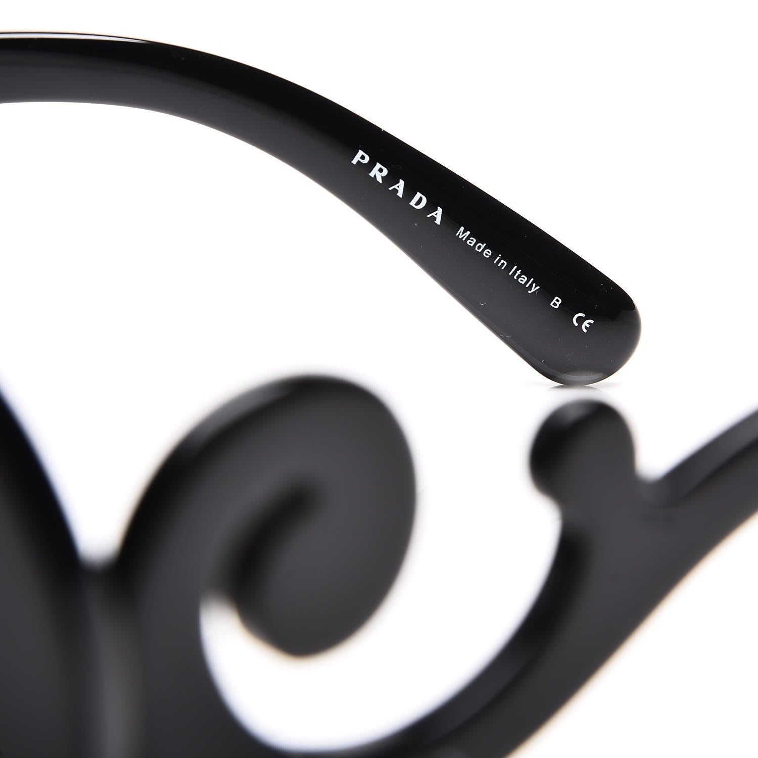 Prada Baroque Sunglasses SPR 13S Black 6 of 7