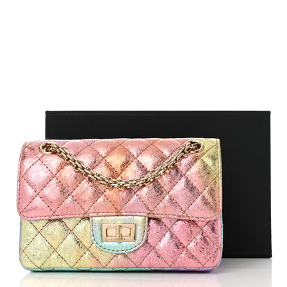 Chanel Metallic Goatskin Quilted Mini 2.55 Reissue Flap Multicolor 11 of 11