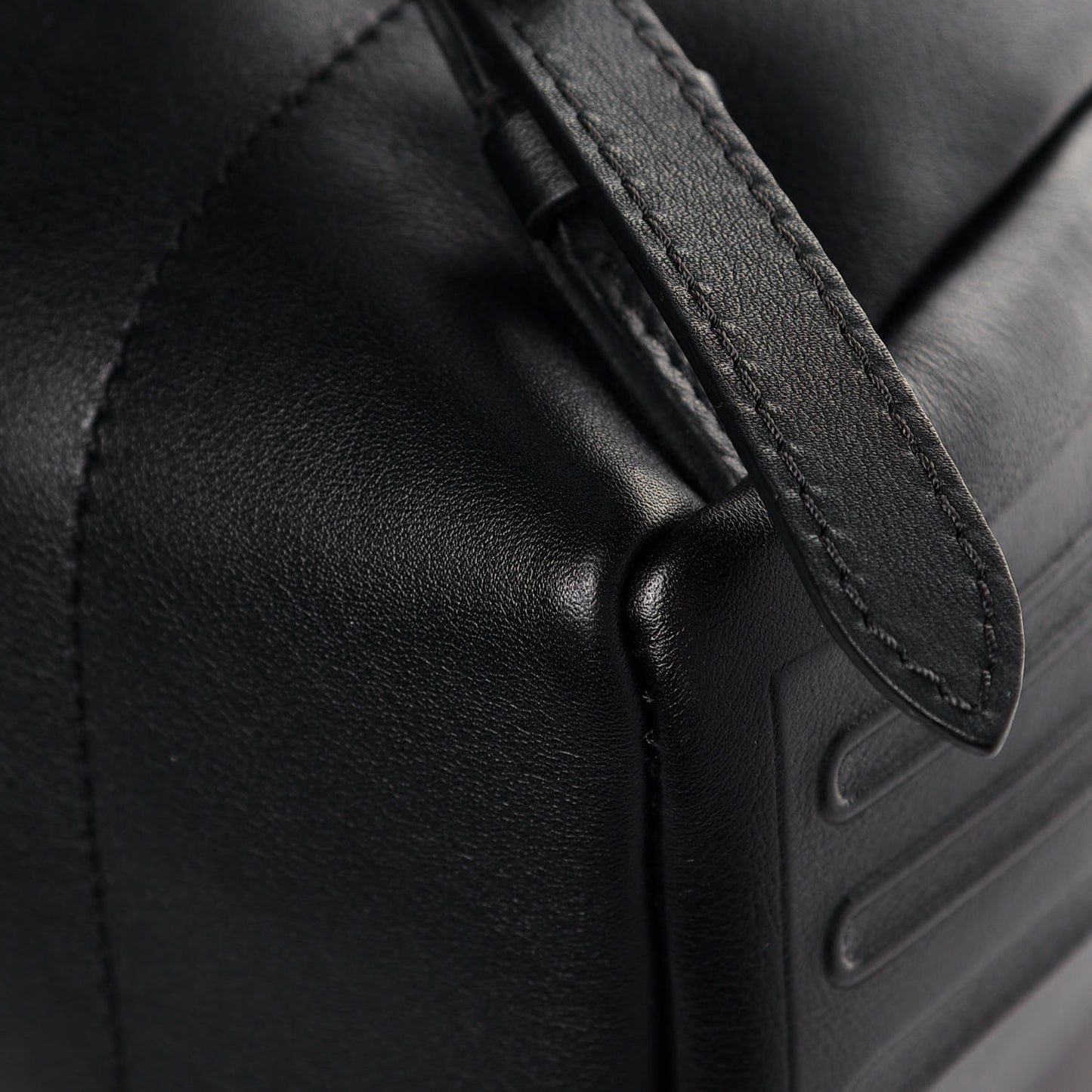 Lambskin Spaceship Embossed Palm Springs Backpack PM Black