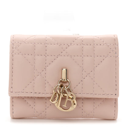Christian Dior Lambskin Cannage My Dior Veronia Wallet Powder Pink 1 of 7