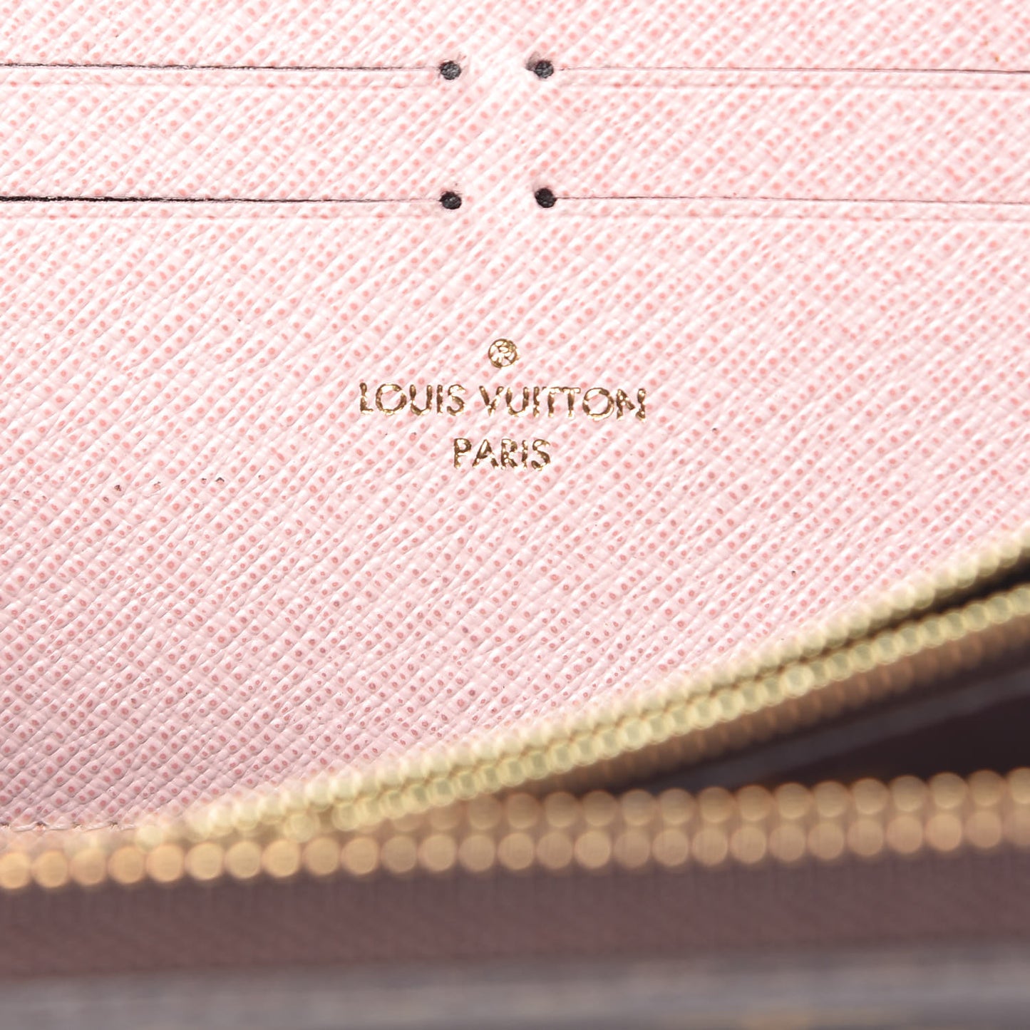 Monogram Clemence Wallet Rose Ballerine