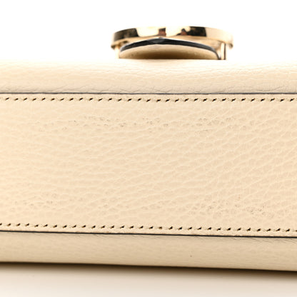 Gucci Dollar Calfskin Interlocking G Crossbody Bag Mystic White 13 of 14