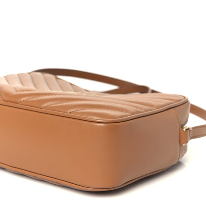 Saint Laurent Calfskin Matelasse Monogram Lou Camera Bag Cinnamon 10 of 11