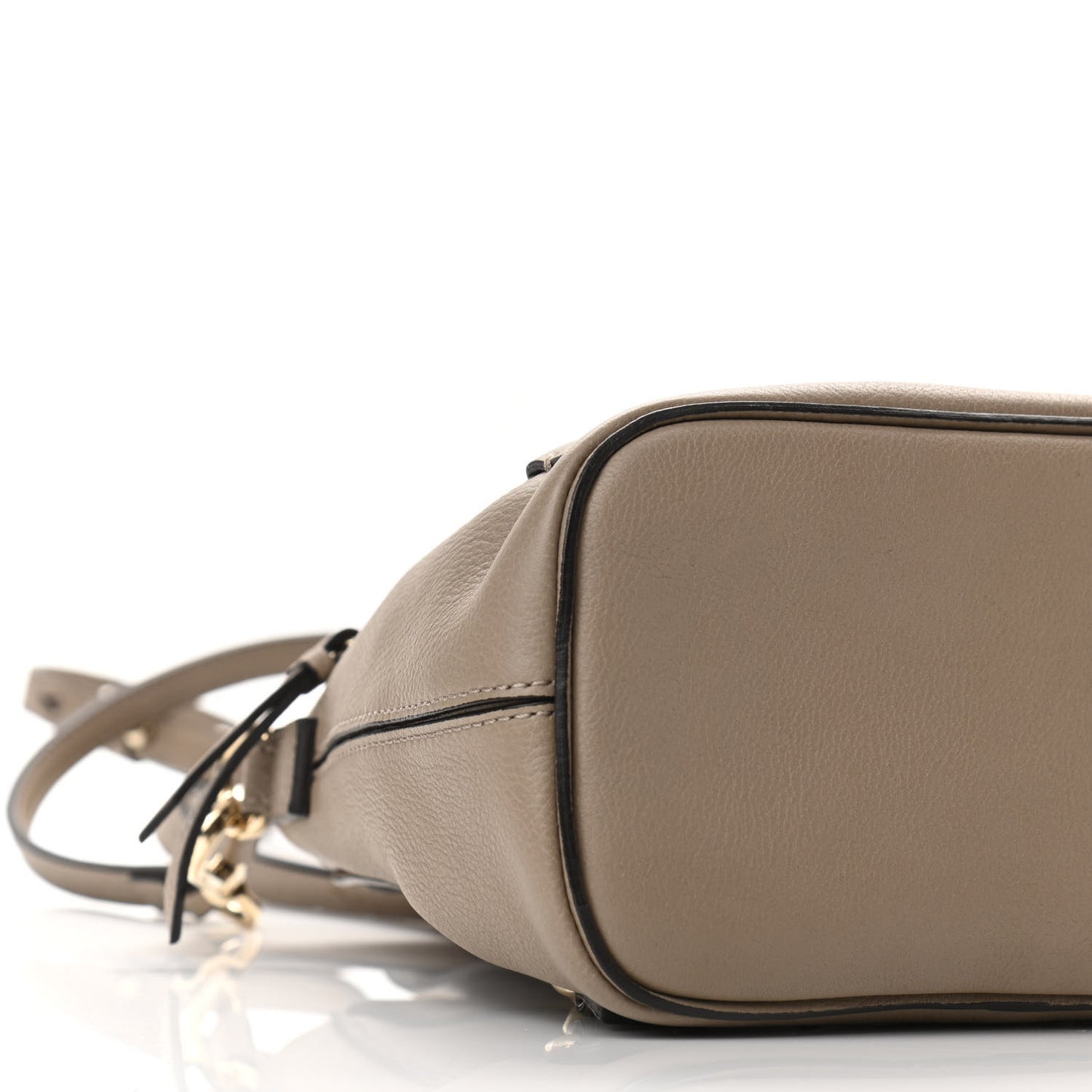 Suede Calfskin Mini Faye Backpack Motty Grey