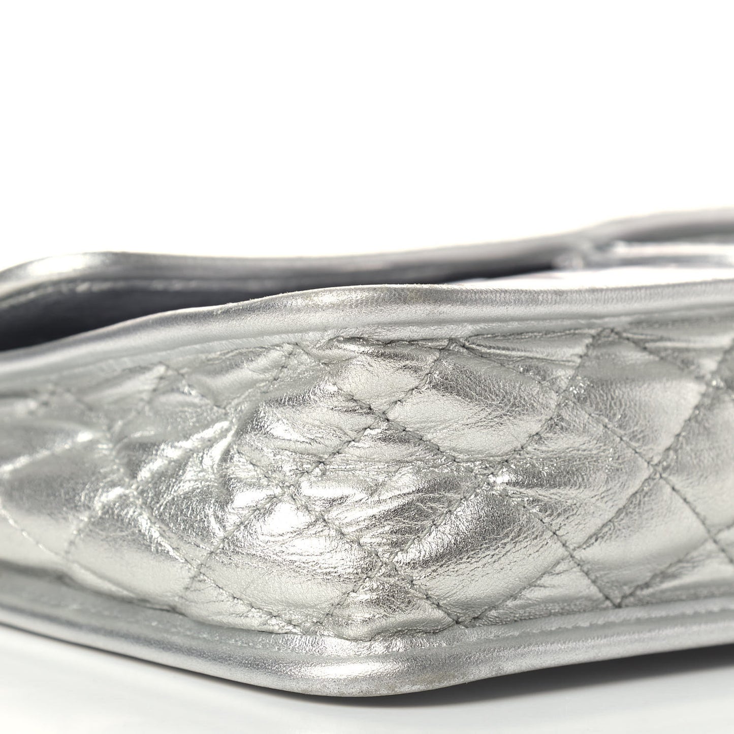 Vinyl Large Ice Cube Flap Silver