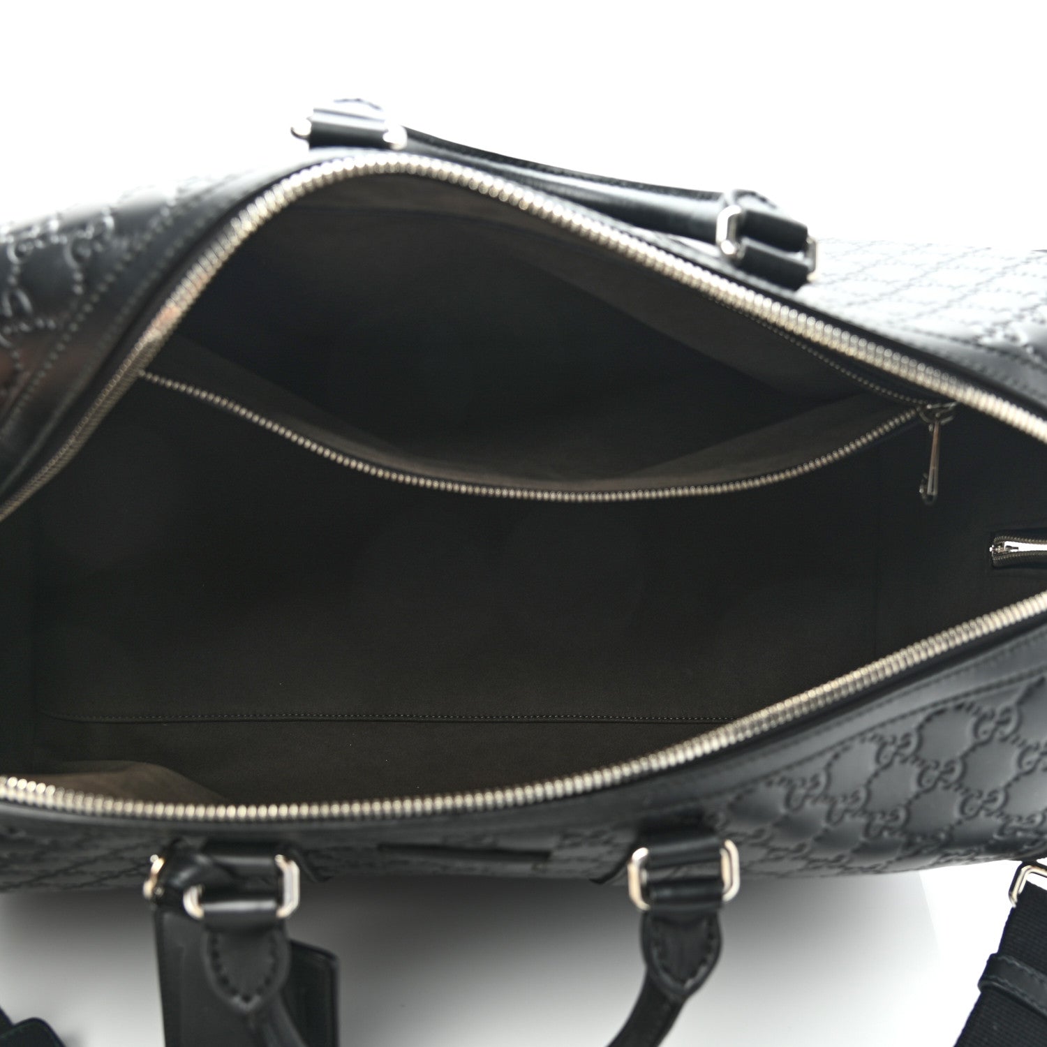 Gucci Guccissima Signature Medium Duffle Black 4 of 9