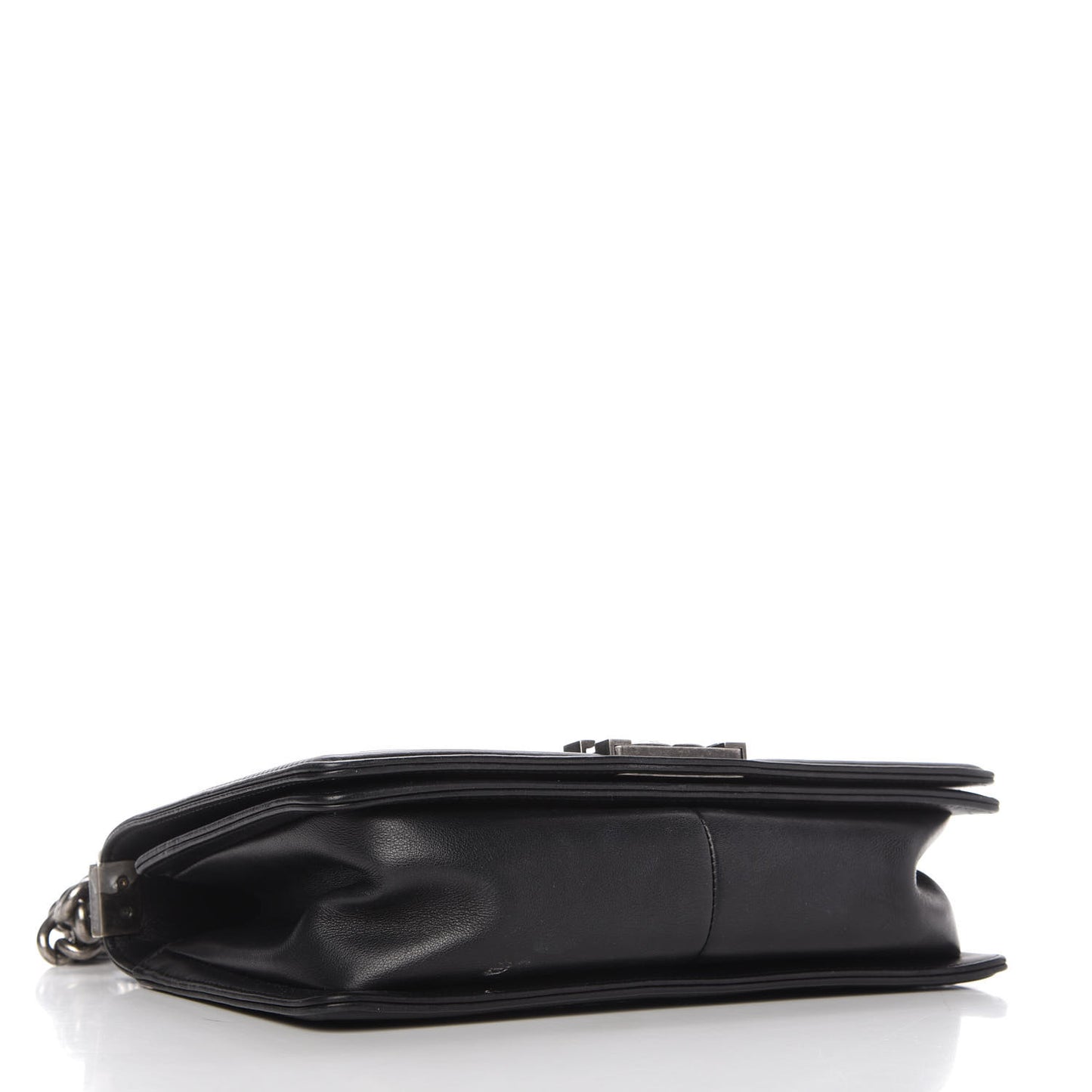 Calfskin Quilted Medium Boy Flap Black
