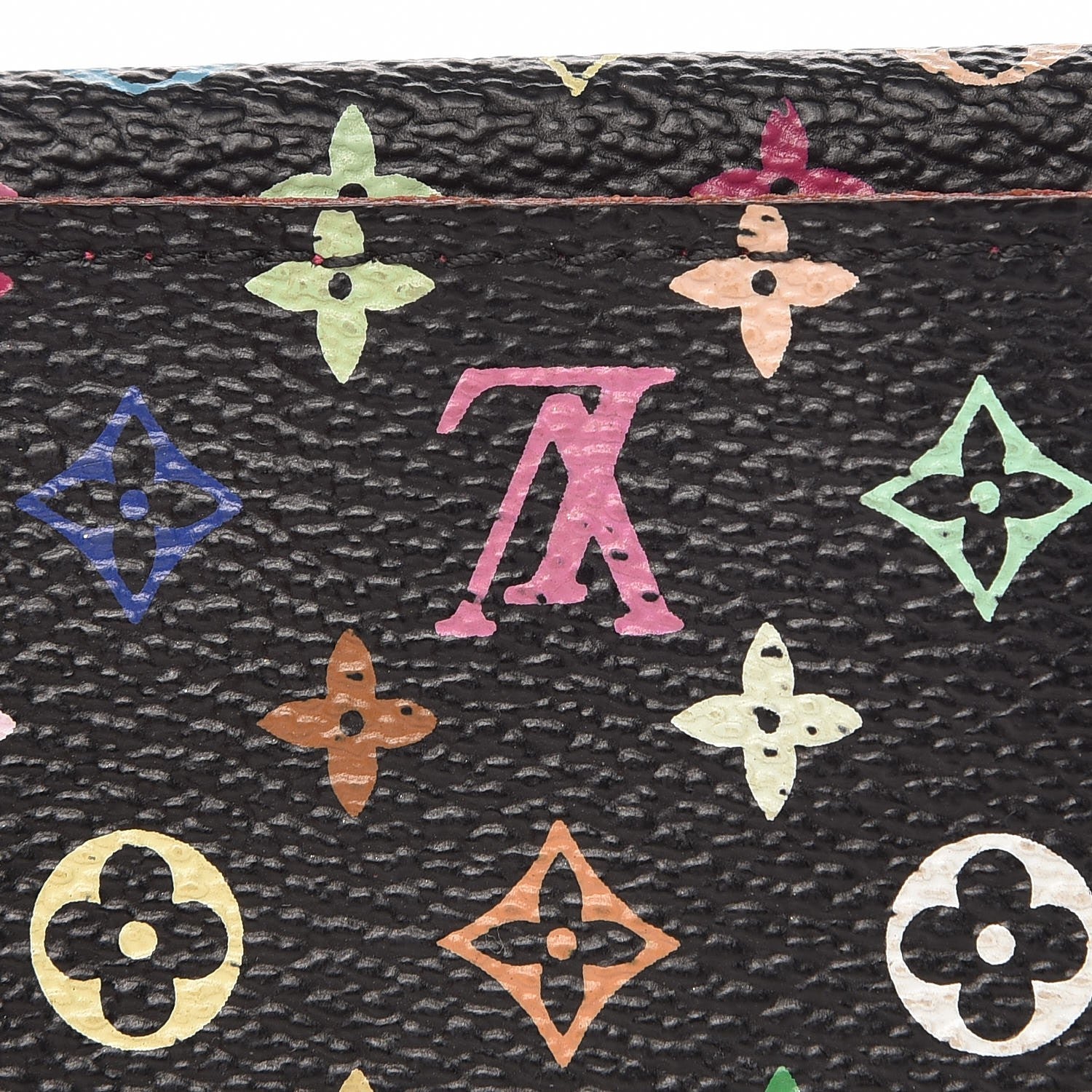 Louis Vuitton Monogram Multicolor Business Card Holder Black Grenade 8 of 10