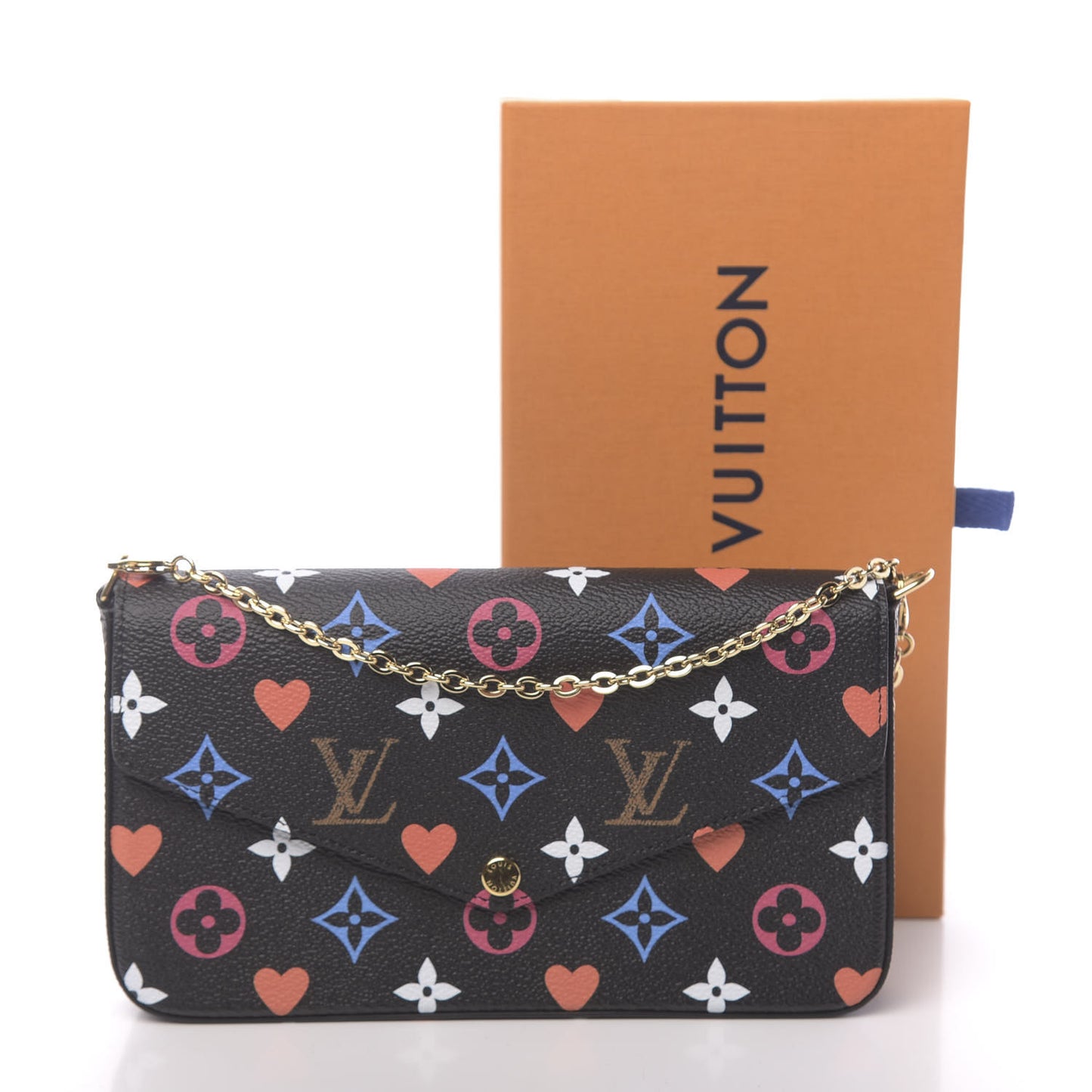 Game On Felicie Chain Wallet Black