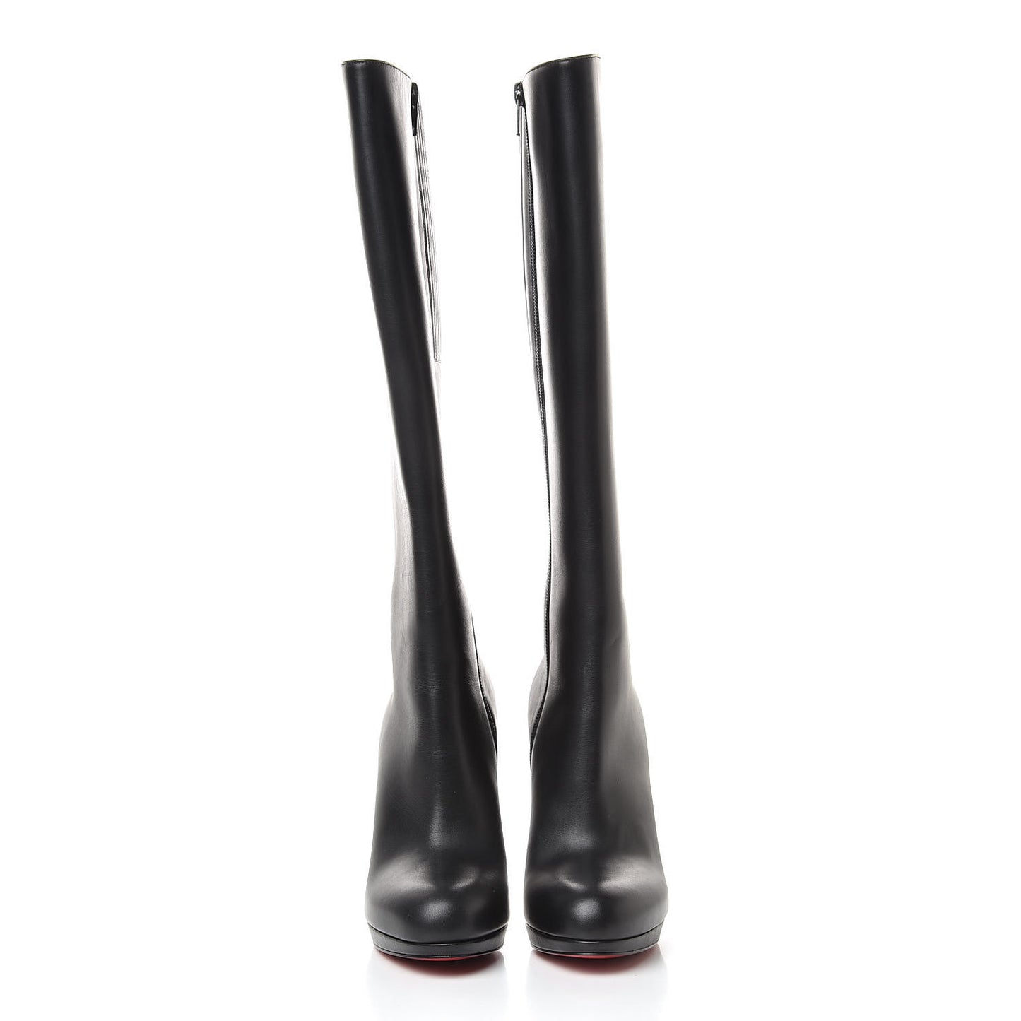 Calfskin Botalili 100 Tall Boots 35 Black