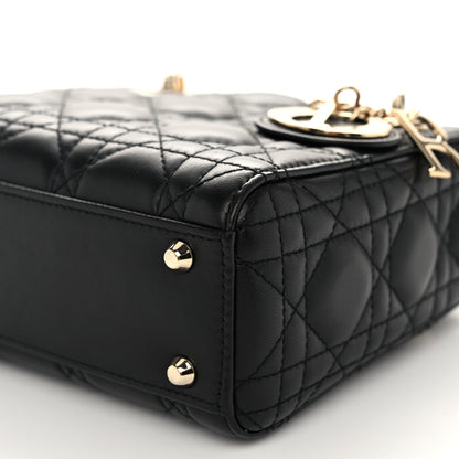 Christian Dior Lambskin Cannage Mini Lady Dior Black 10 of 10