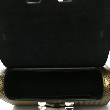 Louis Vuitton Epi Chevron Printed Twist Shoulder Bag PM Gold 5 of 11