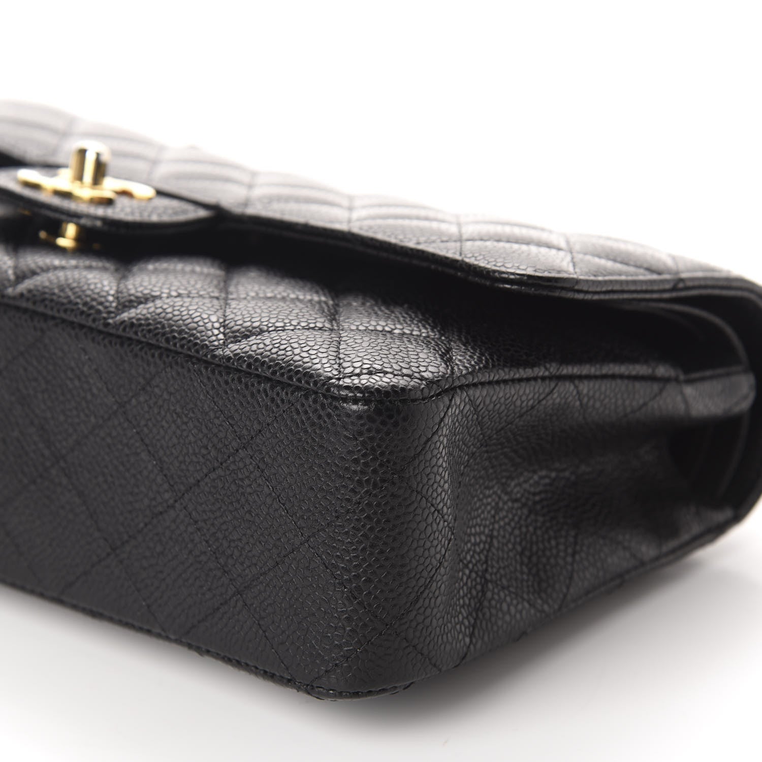 Chanel Caviar Quilted Medium Double Flap Black 7 of 11