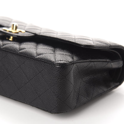 Chanel Caviar Quilted Medium Double Flap Black 7 of 11