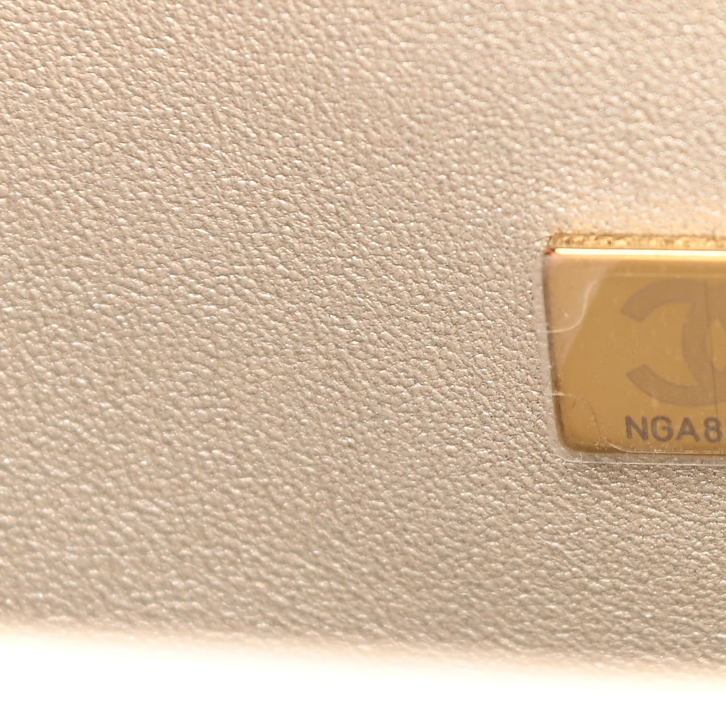 Metallic Lambskin Quilted Medium Double Flap Gold