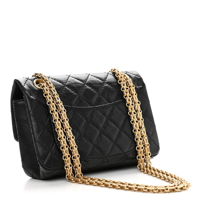 Chanel Aged Calfskin Quilted 2.55 Reissue Mini Flap Black 3 of 9