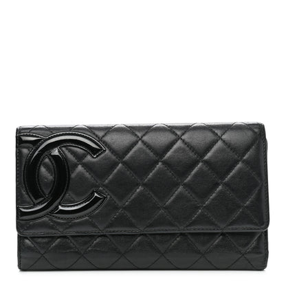 Chanel Calfskin Quilted Cambon Flap Wallet Black 1 of 13