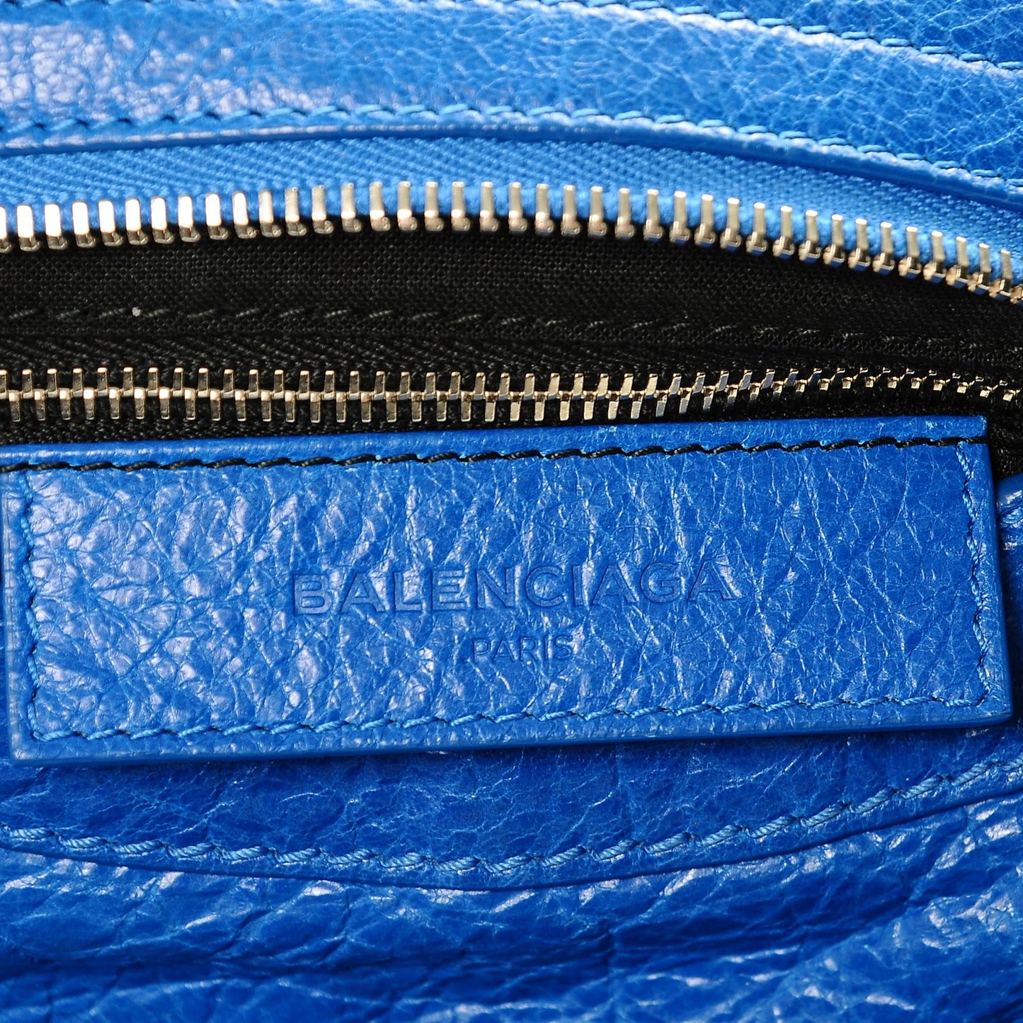 Agneau Giant 12 Silver Hardware City Bleu Lazuli