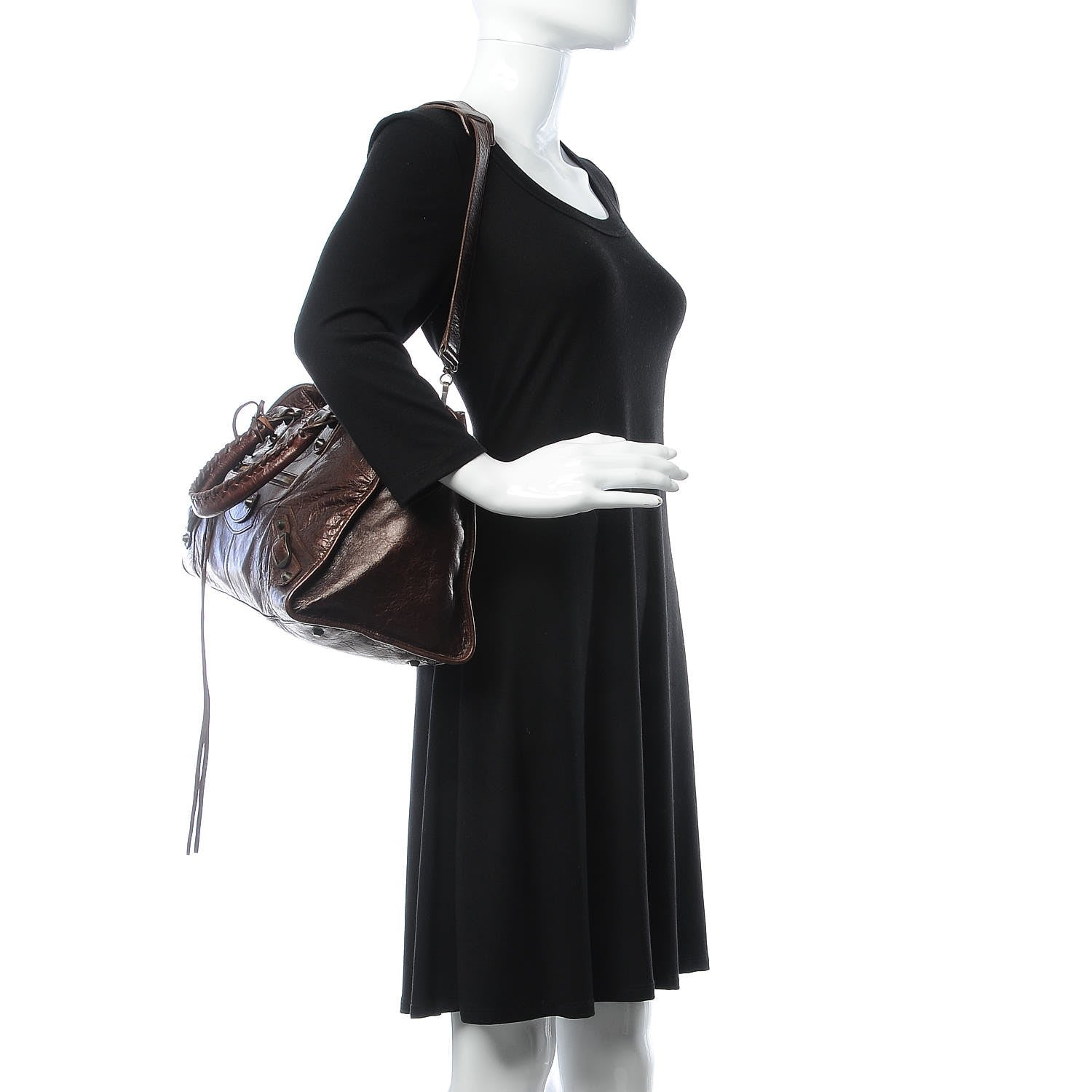 Balenciaga Chevre Classic Hardware Part Time Mogano 3 of 9