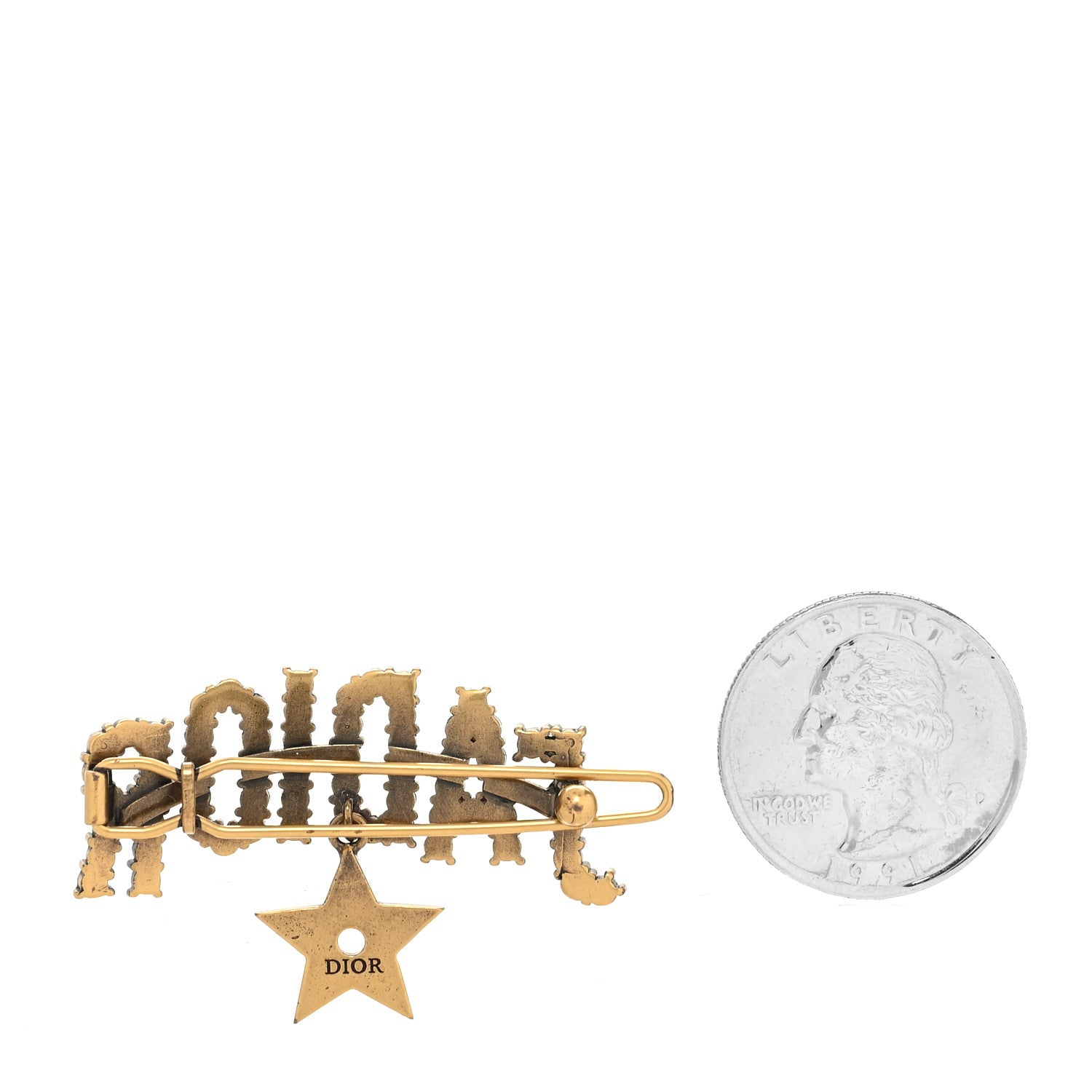 Christian Dior Crystal J'Adior Star Barrette 1203608 – FASHIONPHILE