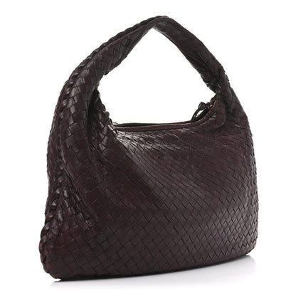 Bottega Veneta Nappa Intrecciato Medium Veneta Hobo Dark Red 3 of 11