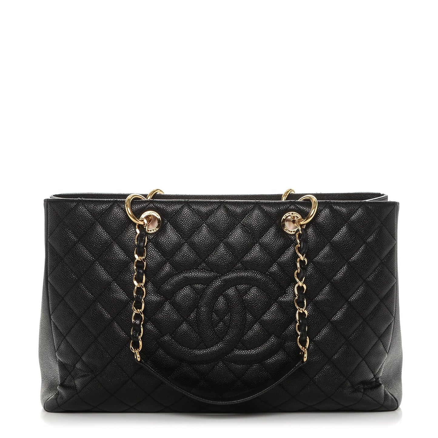 Caviar Quilted XL Grand Shopping Tote GST Black