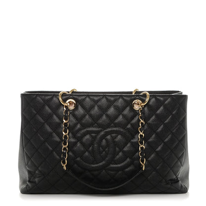 Chanel Caviar Quilted XL Grand Shopping Tote GST Black 1 of 6