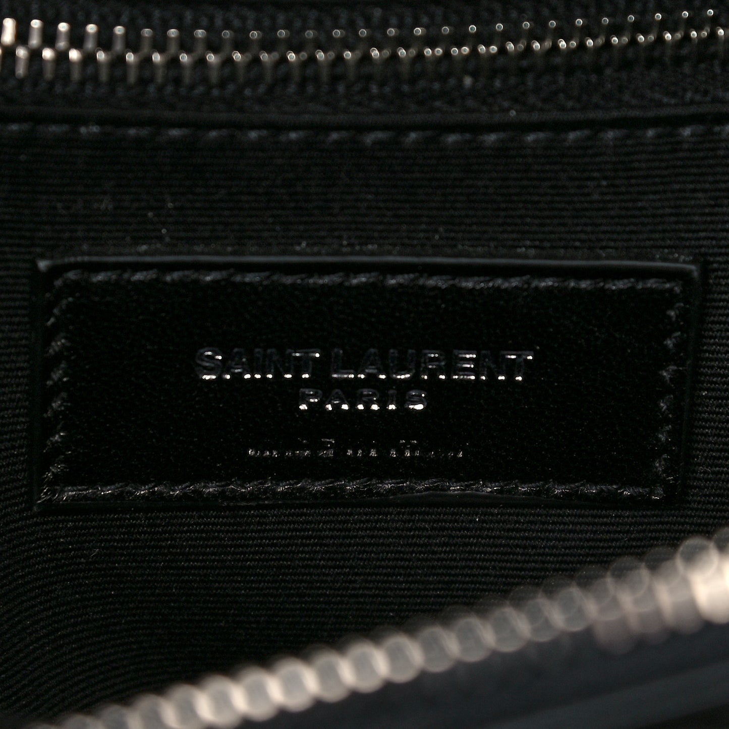 Calfskin Y Quilted Monogram Medium Loulou Chain Satchel Black